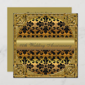 Invitation à la fête d'anniversaire de mariage de  (Devant / Derrière)