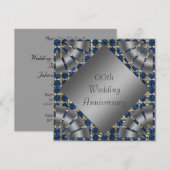 Invitation à la fête d'anniversaire de mariage de  (Devant / Derrière)