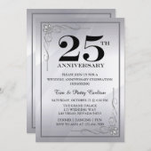 Invitation à la fête d'anniversaire de mariage de  (Devant / Derrière)