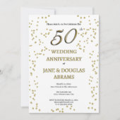 Invitation à la fête d'anniversaire de mariage de (Devant)