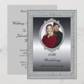 Invitation à la fête d'anniversaire de mariage de  (Devant / Derrière)