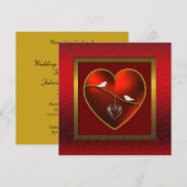 Invitation à la fête d'anniversaire de mariage Lov (Devant / Derrière)