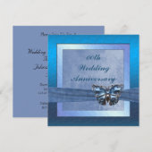 Invitation à la fête d'anniversaire de mariage Pap (Devant / Derrière)