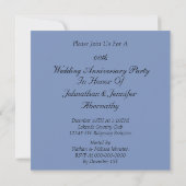 Invitation à la fête d'anniversaire de mariage Pap (Dos)