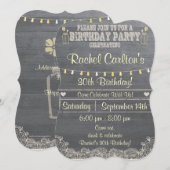 Invitation à la fête d'anniversaire de Mason Jar (Devant / Derrière)