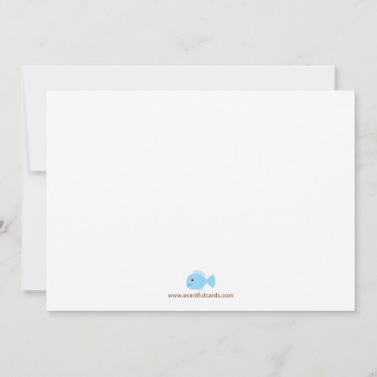 Invitation à la fête d'anniversaire de Mermaid (Dos)