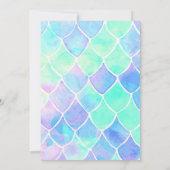 Invitation à la fête d'anniversaire de Mermaid - G (Dos)