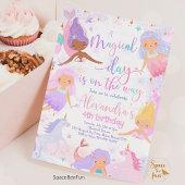 Invitation à la fête d'anniversaire de Mermaid & U
