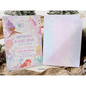 Invitation à la fête d'anniversaire de Mermaid & U