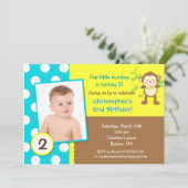 Invitation à la fête d'anniversaire de Mod Monkey (Debout devant)