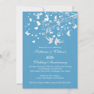Invitation à la fête d'anniversaire de Modern Love