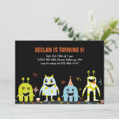 Invitation à la fête d'anniversaire de Monster Bas (Debout devant)