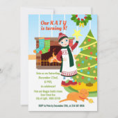 Invitation à la fête d'anniversaire de Noël de la  (Devant)