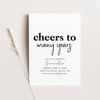 Invitation à la fête d'anniversaire de nombreuses 