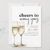 Invitation à la fête d'anniversaire de nombreuses  (Devant)