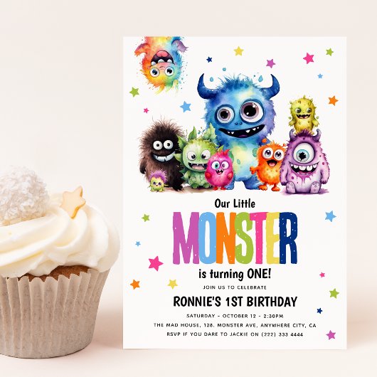 Invitation à la fête d'anniversaire de notre petit