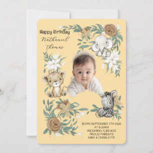 Invitation à la fête d'anniversaire de notre petit