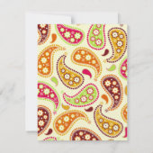 Invitation à la fête d'anniversaire de Paisley Mul (Dos)