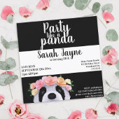 Invitation à la fête d'anniversaire de Panda Bear 