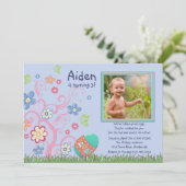 Invitation à la fête d'anniversaire de Pâques (Debout devant)