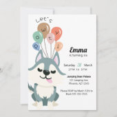 Invitation à la fête d'anniversaire de Pawty Husky (Devant)