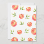 Invitation à la fête d'anniversaire de Peach Girl (Dos)