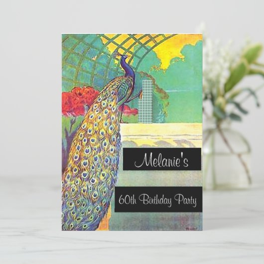Invitation à la fête d'anniversaire de Peacock (Debout devant)