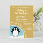Invitation à la fête d'anniversaire de Penguin (Debout devant)