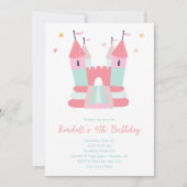 Invitation à la fête d'anniversaire de Pink Bounce (Devant)