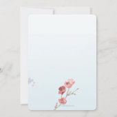 Invitation à la fête d'anniversaire de Pink Dogwoo (Dos)