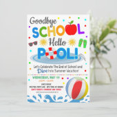 Invitation à la fête d'anniversaire de piscine Adi (Debout devant)