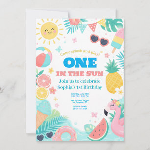 Invitation à la fête d'anniversaire de piscine pou