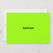 Invitation à la fête d'anniversaire de PONY PONY (Dos)