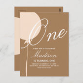 Invitation à la fête d'anniversaire de premier bal (Devant / Derrière)