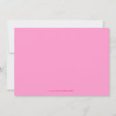 Invitation à la fête d'anniversaire de Princess (Dos)