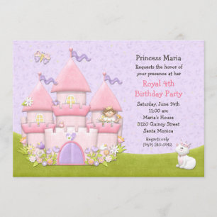 Invitation à la fête d'anniversaire de Princess