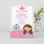 Invitation à la fête d'anniversaire de Princess (Debout devant)