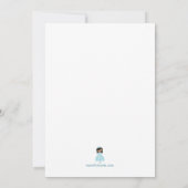 Invitation à la fête d'anniversaire de Princess (Dos)