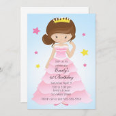 Invitation à la fête d'anniversaire de Princess Dr (Devant / Derrière)