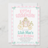 Invitation à la fête d'anniversaire de princesse (Devant)