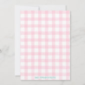 Invitation à la fête d'anniversaire de princesse (Dos)
