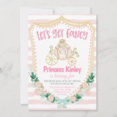 Invitation à la fête d'anniversaire de princesse (Devant)