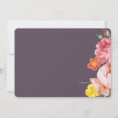 Invitation à la fête d'anniversaire de printemps F (Dos)