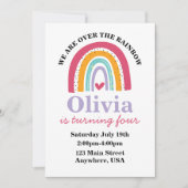 Invitation à la fête d'anniversaire de Rainbow Bri (Devant)