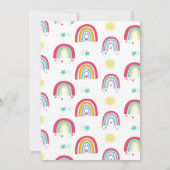 Invitation à la fête d'anniversaire de Rainbow Bri (Dos)