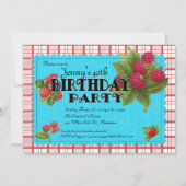 Invitation à la fête d'anniversaire de Raspberry (Devant)