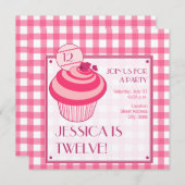 Invitation à la fête d'anniversaire de Raspberry C (Devant / Derrière)