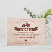 Invitation à la fête d'anniversaire de Red Farm Tr (Debout devant)