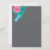 Invitation à la fête d'anniversaire de Retro 90 (Dos)