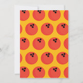 Invitation à la fête d'anniversaire de Retro Bowli (Dos)